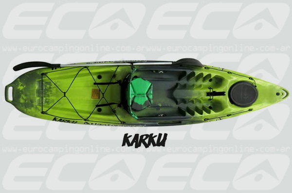 Eurocamping > ATLANTIKAYAK KAYAK KARKU - Kayak de paseo y travesía. Kayak individual de gran capacidad de carga, muy espacioso y de lo mas estable. Manijas