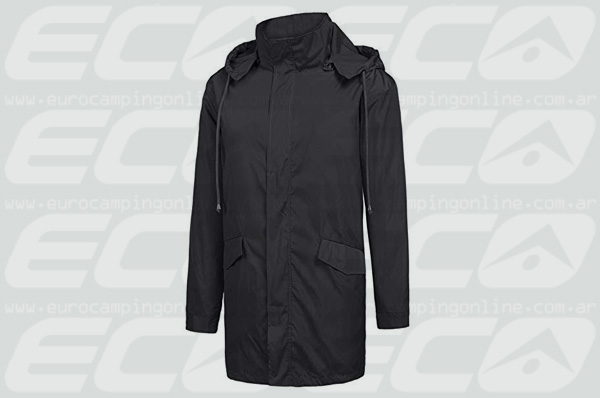 Eurocamping > CROSS CAPA RAIN - Capa de lluvia impermeable para hombre, con capucha, cortavientos, transpirable, portatil y liviana. La capa