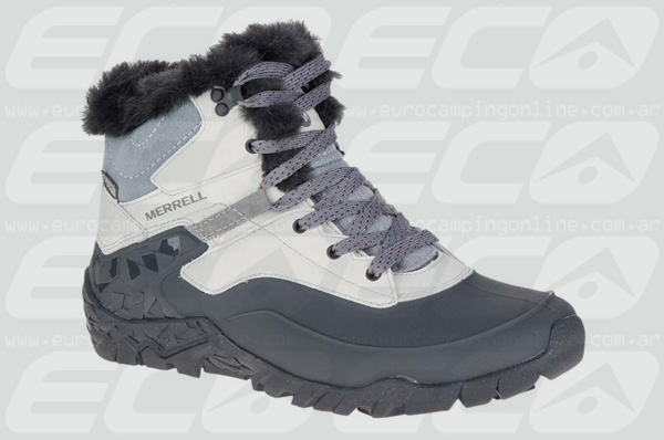Eurocamping > MERRELL BOTA HIKING AURORA ICE - Bota de mujer ideal para trepar por la nieve y el hielo con tracción sin precedentes, gracias a la suela Vibram Grip