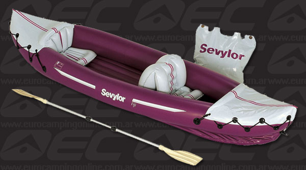 Eurocamping > SEVYLOR CANOA FIJI TRAVEL PACK - Canoa Fiji Travel Pack: U238/K330 para 2 pax. Fiji es la version promocional de la clasica Tahiti. Incluye el remo, un
