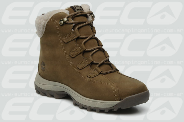 Eurocamping > TIMBERLAND BOTA APRESKI CANARD RESORT - Borcego en cuero, acordonado con elástico y costuras laterales para mejor sostén. Interior en corderito sintético.