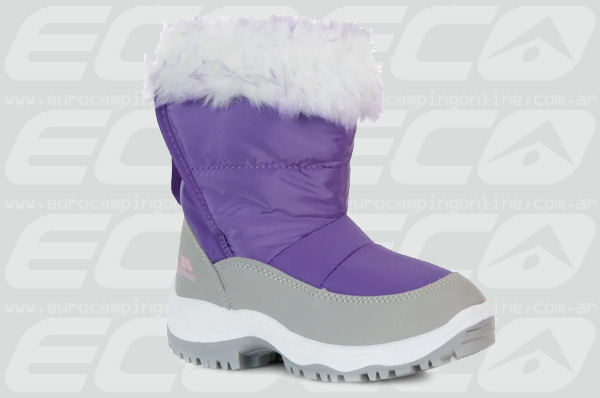Eurocamping > TRESPASS BOTA APRESKI ARABELLA JUNIOR - The Arabella Trespass kids' fleece lined snow boots are water resistant, insulated, and fleece lined for warmth,
