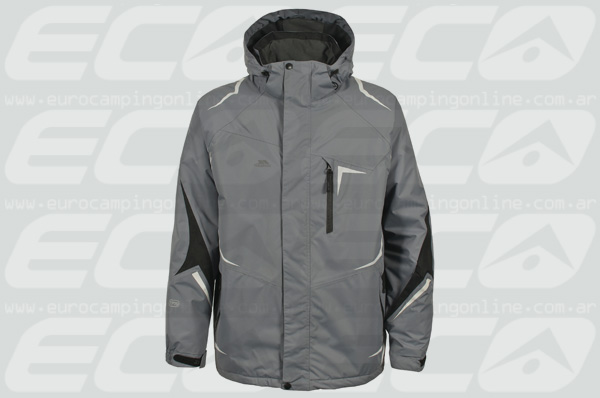 Eurocamping > TRESPASS CAMPERA CRANK - Campera de hombre resistente al viento y al agua. Respirable. Tela Tres-Tex, impermeabilidad: 5.000mm. Coldheat