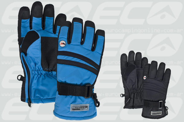 Eurocamping > TRESPASS GUANTE ICEDALE JUNIOR - Guantes junior resistentes al viento y al agua. Respirable. Mantiene las manos secas y calientes. Unisex. Strap en la