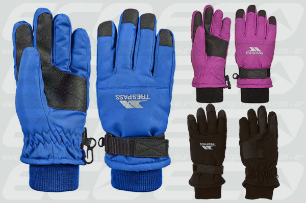 Eurocamping > TRESPASS GUANTE RURI JUNIOR - Guantes acolchados y ligeros, resistentes al agua y diseñados para proteger las manos de las inclemencias del tiempo.