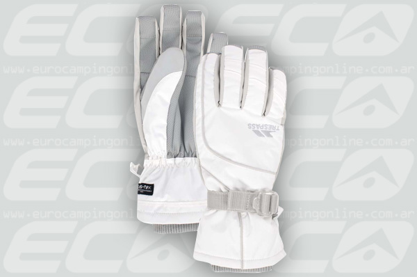 Eurocamping > TRESPASS GUANTE VIZZA LADY - Guantes clásicos de mujer resistentes al viento y al agua. Mantiene las manos secas y calientes. Strap en la muñeca